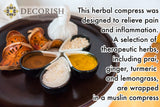 Large Thai Spa Herbal Massage Compress Ball Warm Hot Therapy, Luk Pra Kob, 200 g.