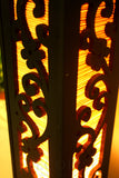 Cherry Blossom Bamboo Carved Wood Art Electric Lantern Lights Table Lamp