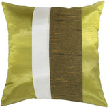 Silk Home Decorative Throw Accent Pillow Cover for Couch Sofa Bed - Double Layers Stripes Design