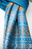 Decorish Women's Thai Elephants Pashmina Scarf -Earth Tone Beige &amp; Orange 54 x 66 inch