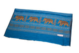 Decorish Women's Thai Elephants Pashmina Scarf -Earth Tone Beige &amp; Orange 54 x 66 inch