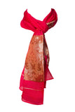 Decorish Women's Paisley Floral Lightweight Fashion Silk Scarf Wrap