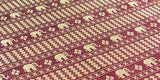 Silk Table Cover with Thai Elephants stripe
