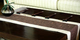 Silk Satin Rectangular Decorative Table & Bed Runner - Contemporary Stripe