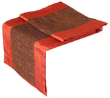 Silk Satin Rectangular Decorative Table & Bed Runner - Contemporary Stripe