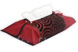 Silk Kleenex Tissue box Cover with Velvet Spiral