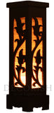 Champaka Bamboo Carved Wood Art Electric Lantern Lights Table Lamp