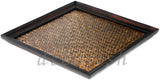 Natural Bamboo and Solid wood Serving Tray
